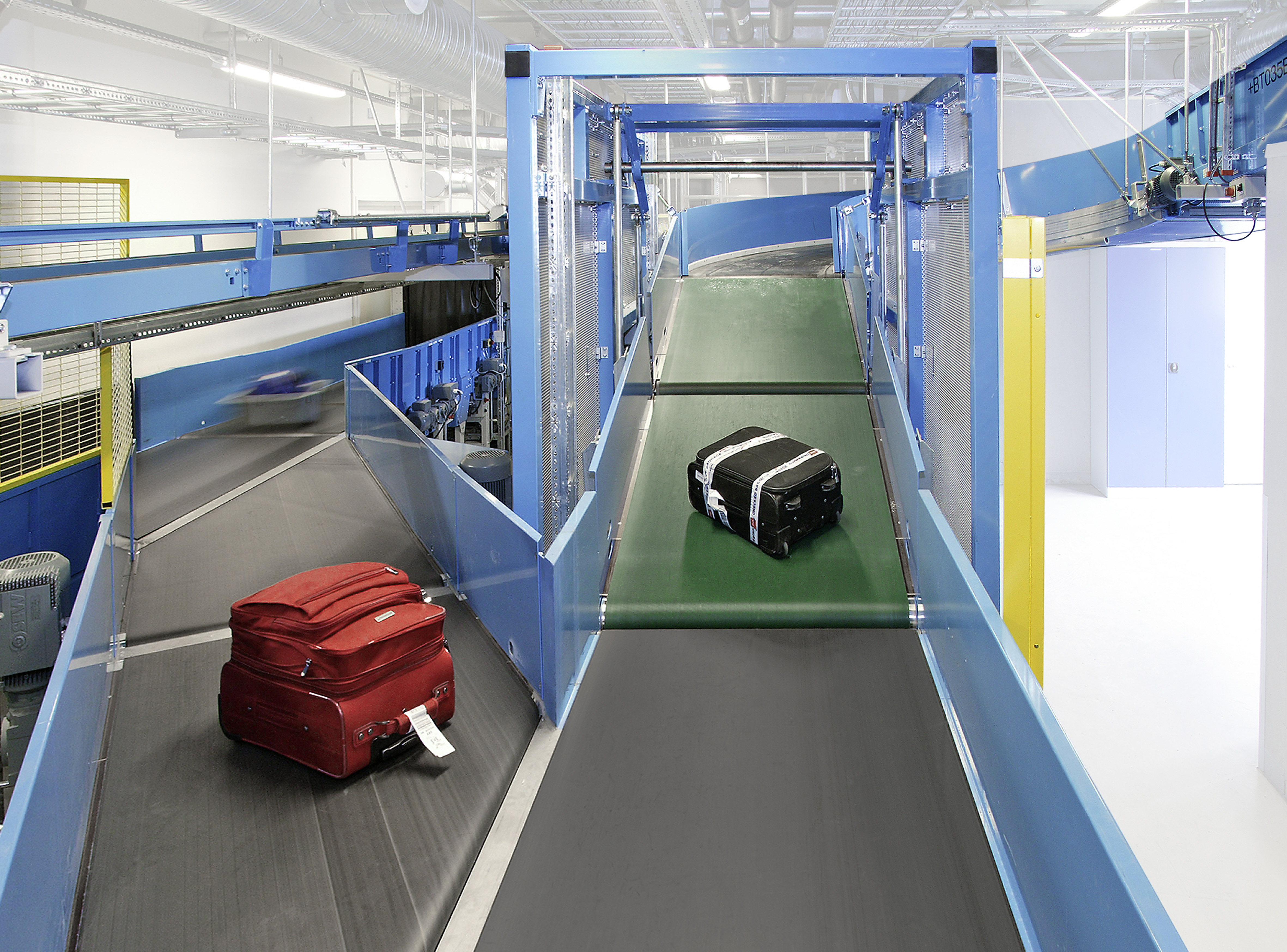 Airport Suppliers Transnorm GmbH Belt Curve Conveyors / Vertical Distribution Airport Units