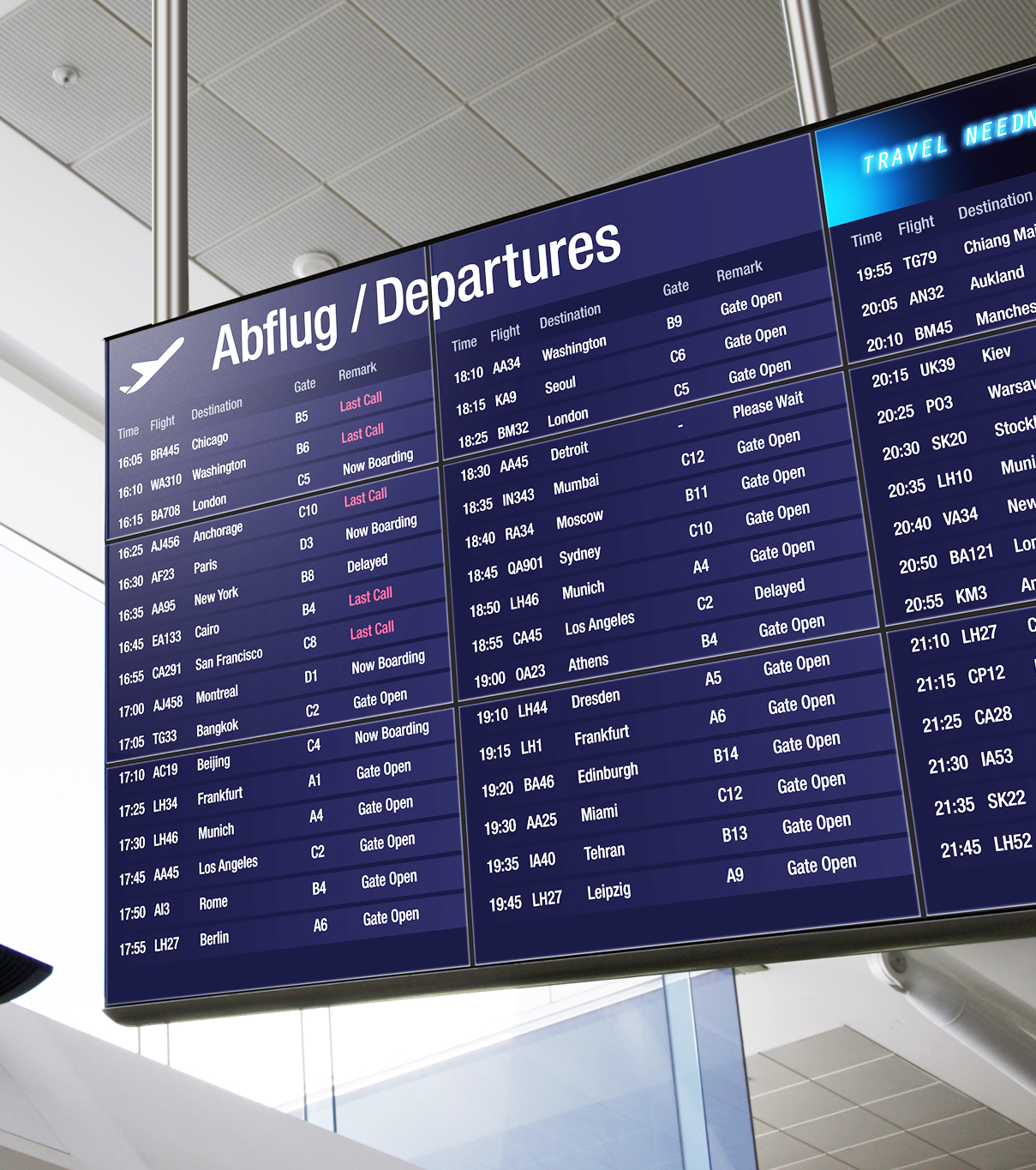 Airport Suppliers - NEC Display Solutions - Airport Digital Signage ...