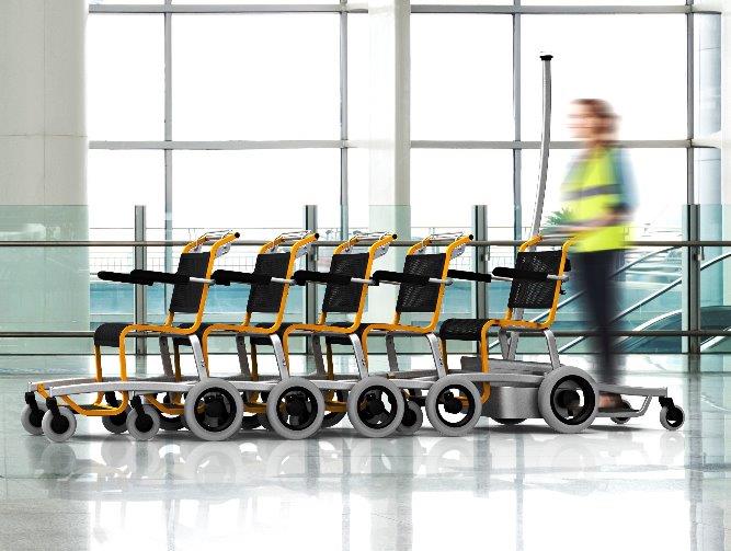 Self Propelled Transport Wheelchairs for Airport PRM Special Mobility