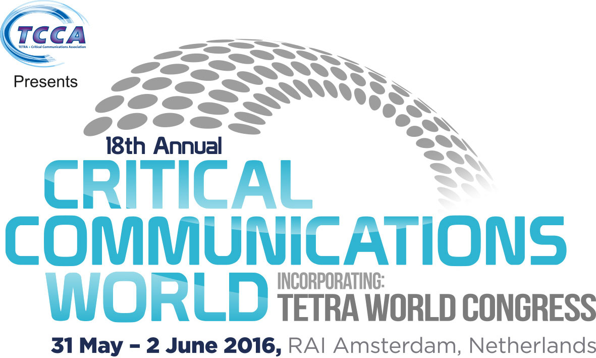 Critical Communications World 2016: Developing Critical Communications in a new era of data, applications and emerging technologies