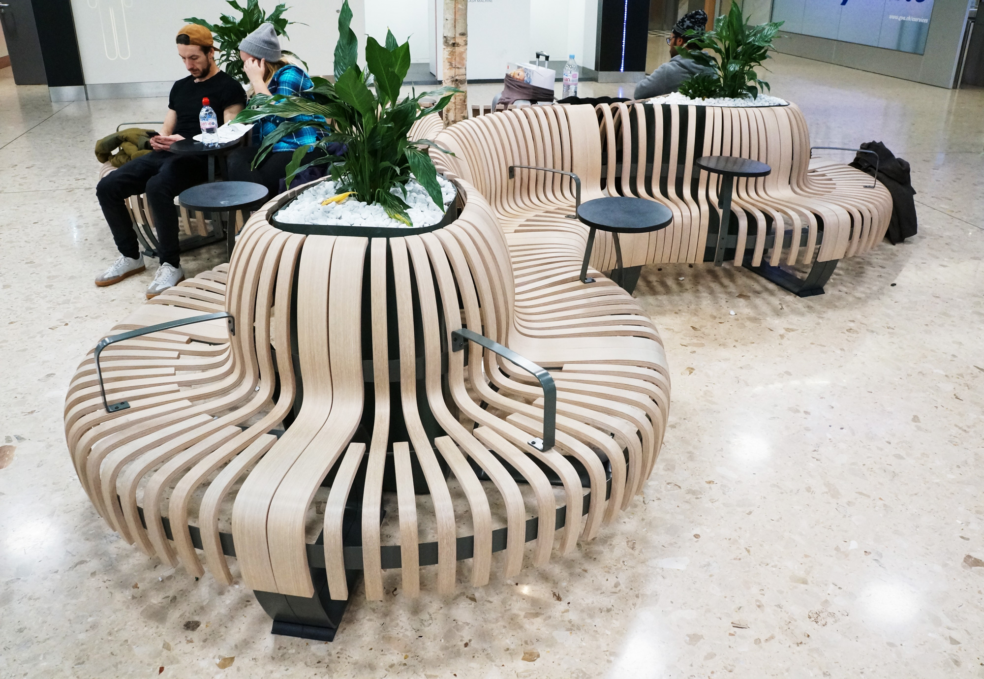 Green Furniture Concept Airport Terminal Signature Seating