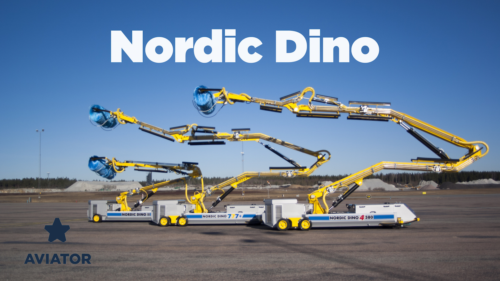 Aircraft exterior cleaning robot - Nordic Dino