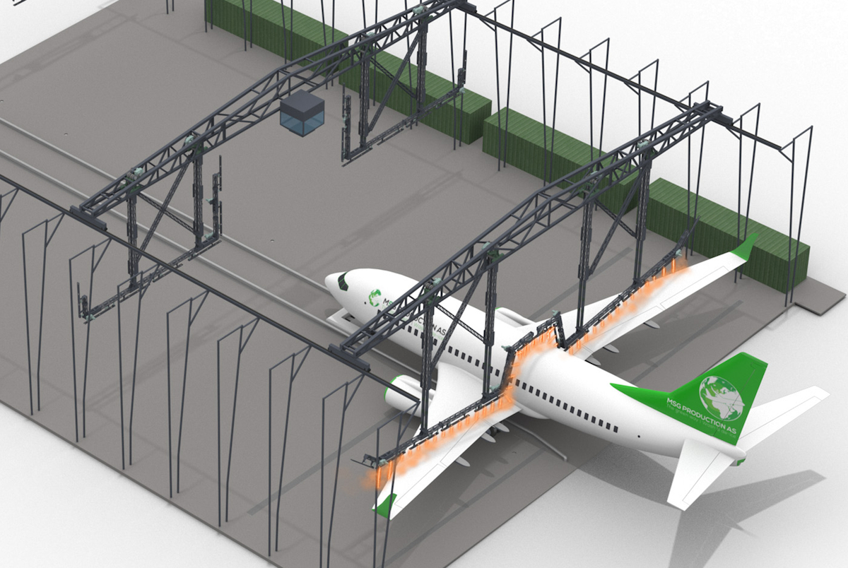 Environmental friendly deicing, aircraft wash and inspection solution