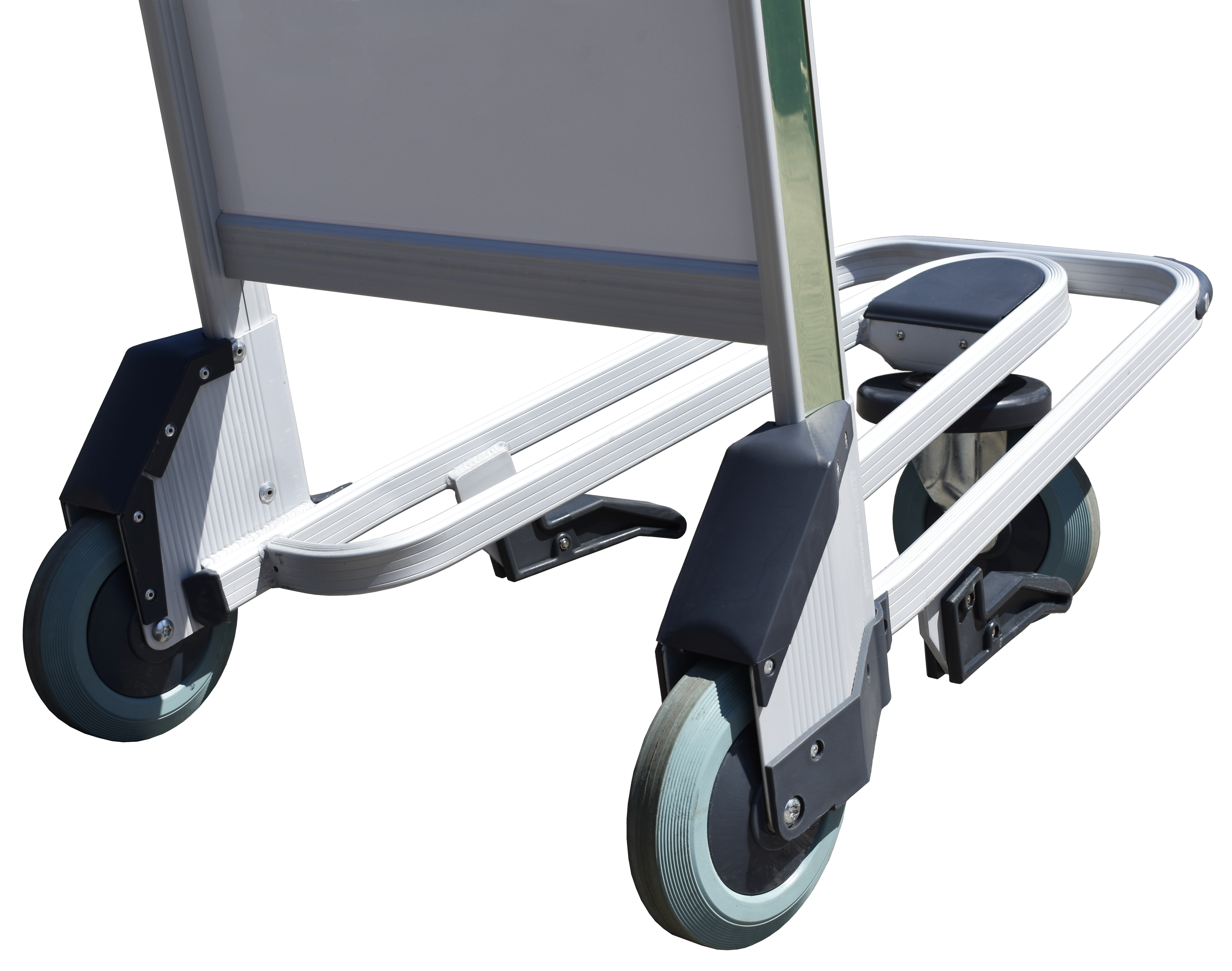 ‘Trafficker Range’ Aluminium Baggage Trolley 3 Wheels Airport