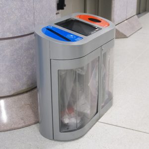 Torpedo Triple Security Recycling Bin