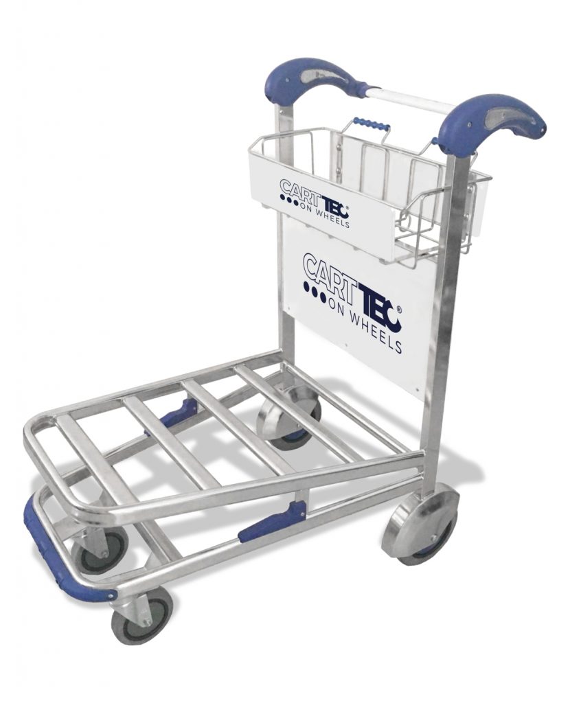 airport passenger baggage trolleys