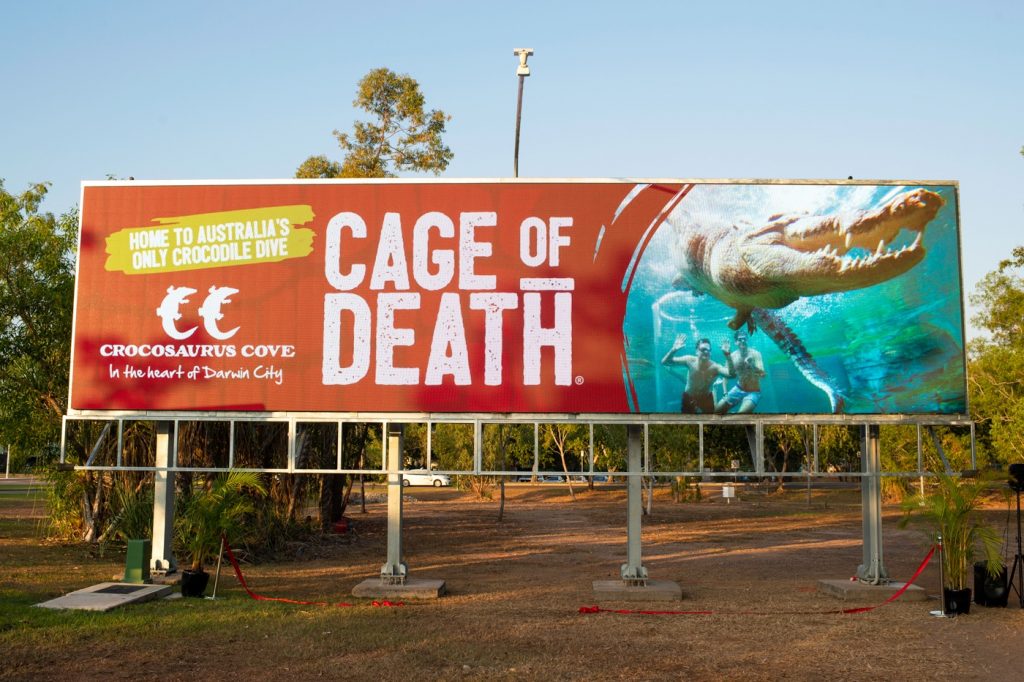 Giant digital billboard lands at Darwin International Airport Airport