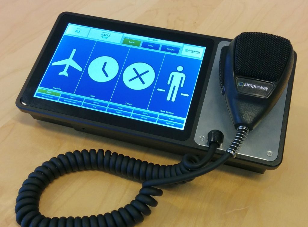 Simpleway Portable Paging Station product 2 Airport Suppliers