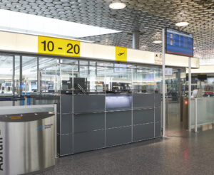 Boarding pass control counter