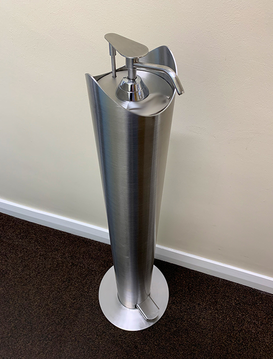 New Revolutionary FootPump Hand Sanitizer Dispenser from TydenBrooks