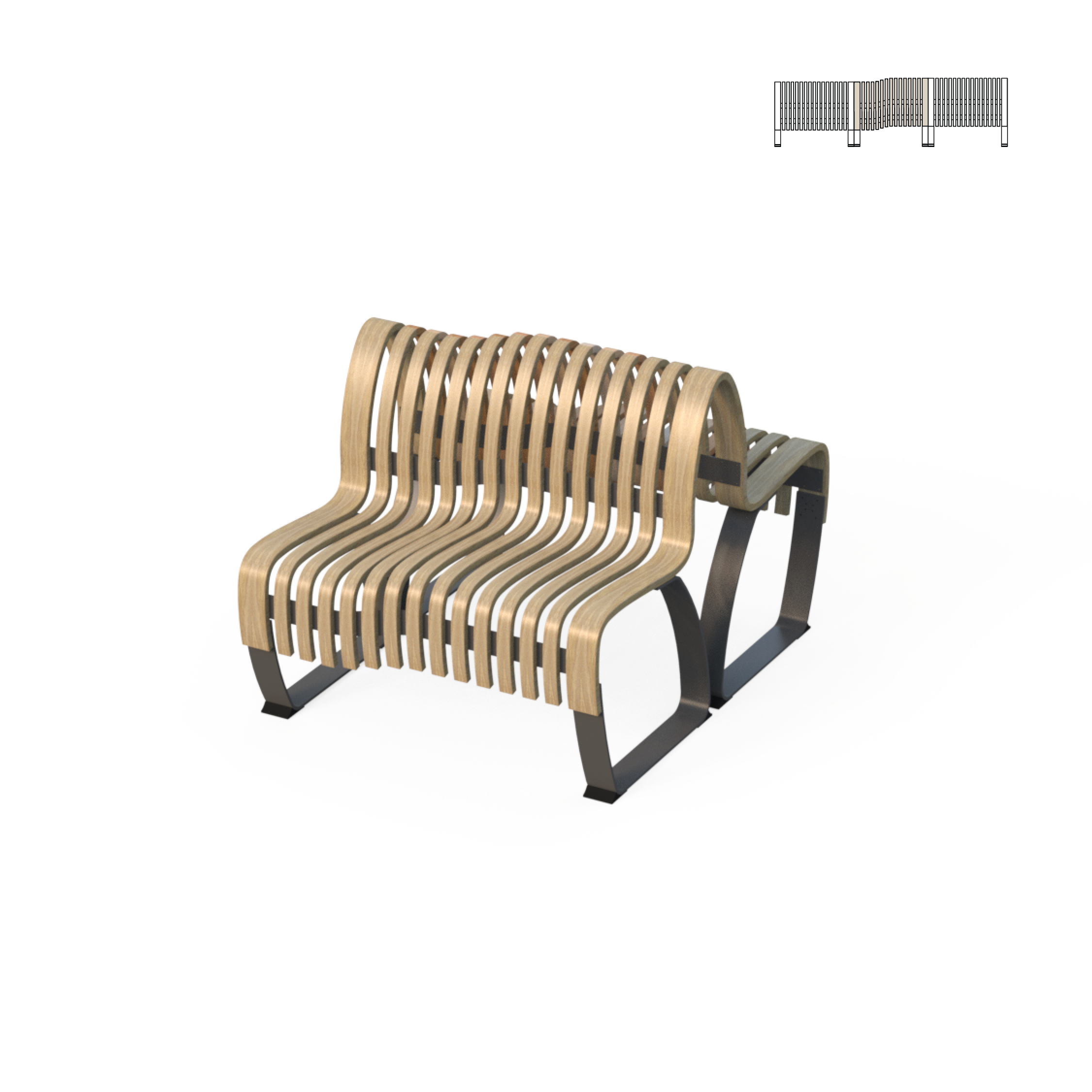 Green Furniture Concept Nova C Double Back Elevation Step R Airport