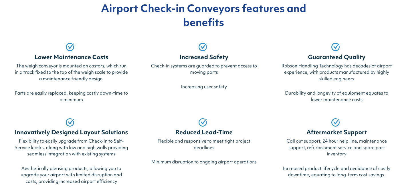 Robsom Handling Check in Systems