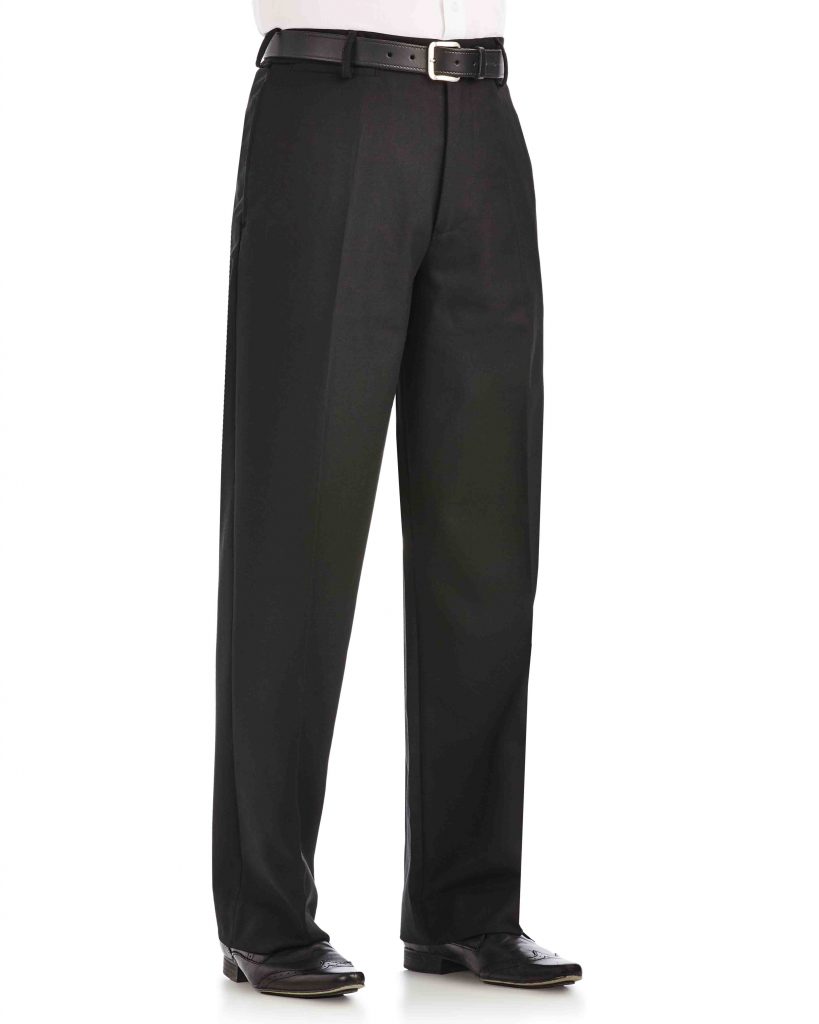 Heatwave Print 0141_Mens_black_formal_trousers Airport Suppliers