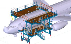 Aircraft conversion dock for P2F and special modifications