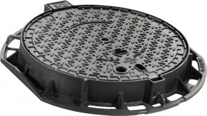 Ductile iron round Manhole Cover MAXUM for sewage and water underground networks
