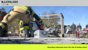 Battery Fire Safety - LionLabs - XBAG Fire Resistant Bag & Extinguisher