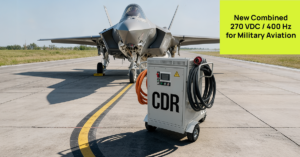 C.D.R Technology introduces New Combined 270 VDC / 400 Hz Ground Power Unit for Military Aviation.