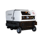 Mobile gas charging station on Iveco truck - rear view, ElectroAir.