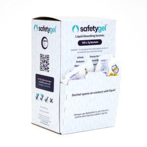 SafetyGel Aviation Fluid Waste Absorbent Sachets -  Box of 100