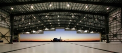 Vertical Lifting Fabric Hangar Doors for Aircraft
